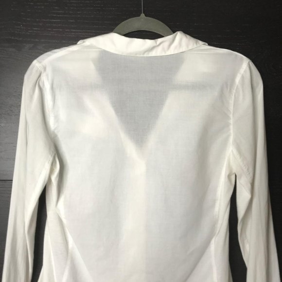 James Perse White Button Down Lightweight Top - Picture 5 of 7